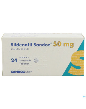 Sildenafil sandoz  50mg comp pell 24x 50mg