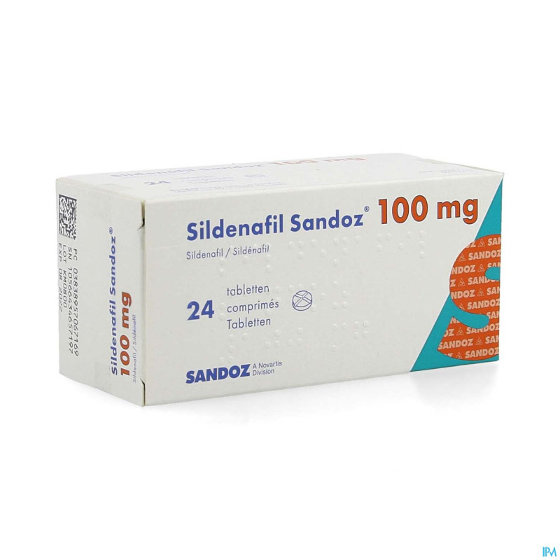 Sildenafil sandoz 100mg comp pell 24x100mg