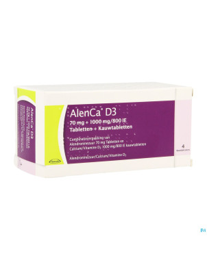 Alenca d3  4x(1tabl70mg+6x1000mg/800ie)cfr 3483088