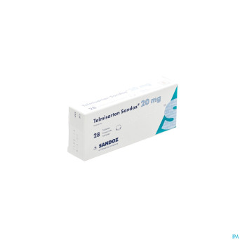 Telmisartan 20 mg sandoz tabl 28