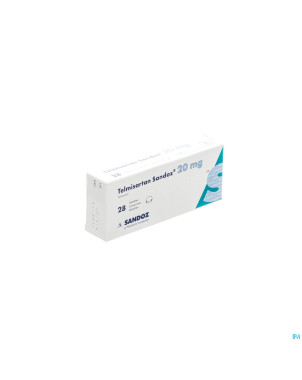 Telmisartan 20 mg sandoz tabl 28
