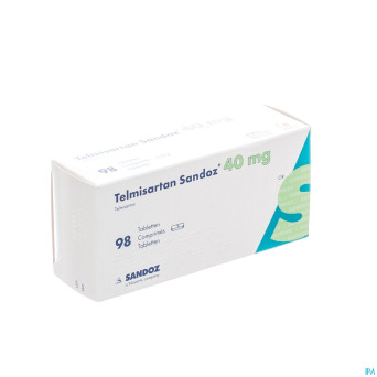 Telmisartan 40 mg sandoz tabl 98