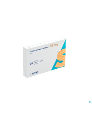 Telmisartan 80 mg sandoz tabl 28