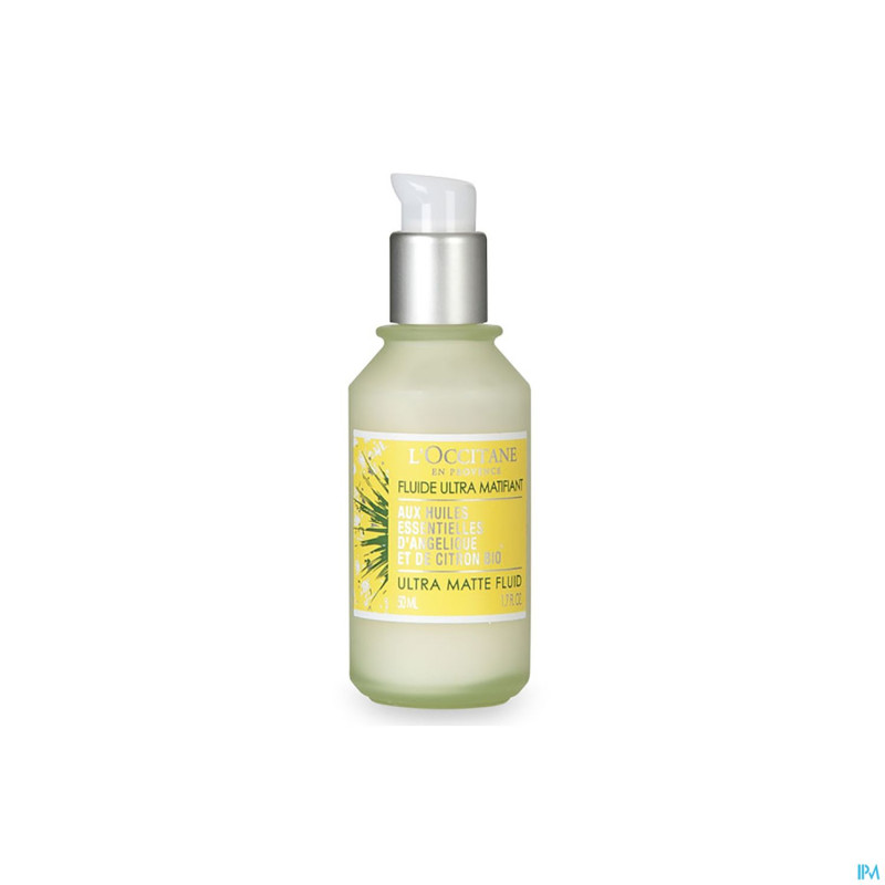 L'occitane fluide matifiant angelique citron  50ml