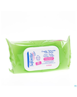 Saforelle bb lingettes nett ultra douces 60