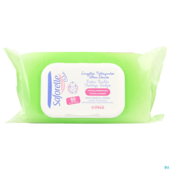 Saforelle bb lingettes nett ultra douces 60