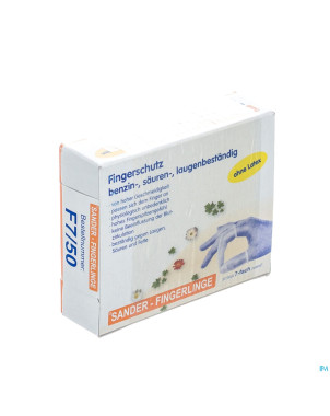 Doigtier sander f7 bleu 50    covarmed