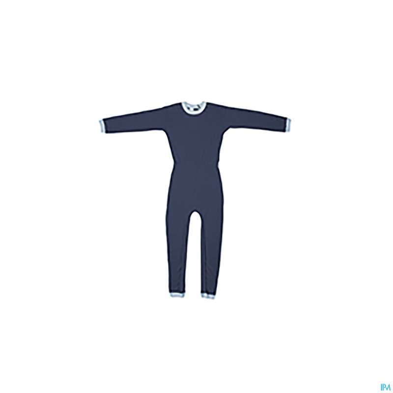 Suprima 4701 salopette ferm.dos + jambe bleu  l