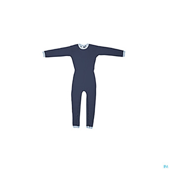Suprima 4701 salopette ferm.dos + jambe bleu xl