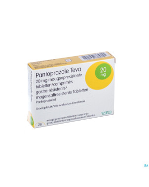 Pantoprazole teva 20mg comp gastro resist 28x20mg