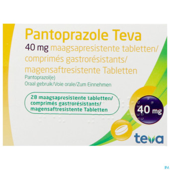 Pantoprazole teva 40mg comp gastro resist 28x40mg