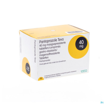 Pantoprazole teva 40mg comp gastro resist 98x40mg