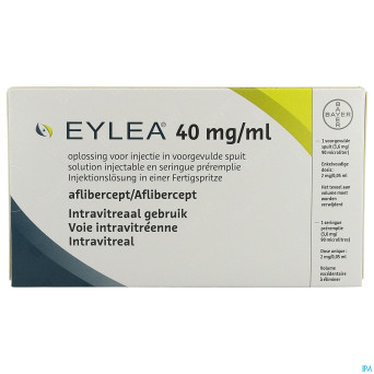 Eylea 40mg/ml sol inj 0,09ml seringue preremplie 1