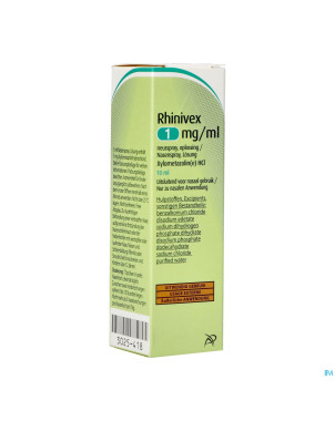 Rhinivex 1mg/ml spray nasal sol 10ml