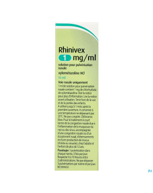 Rhinivex 1mg/ml spray nasal sol 10ml