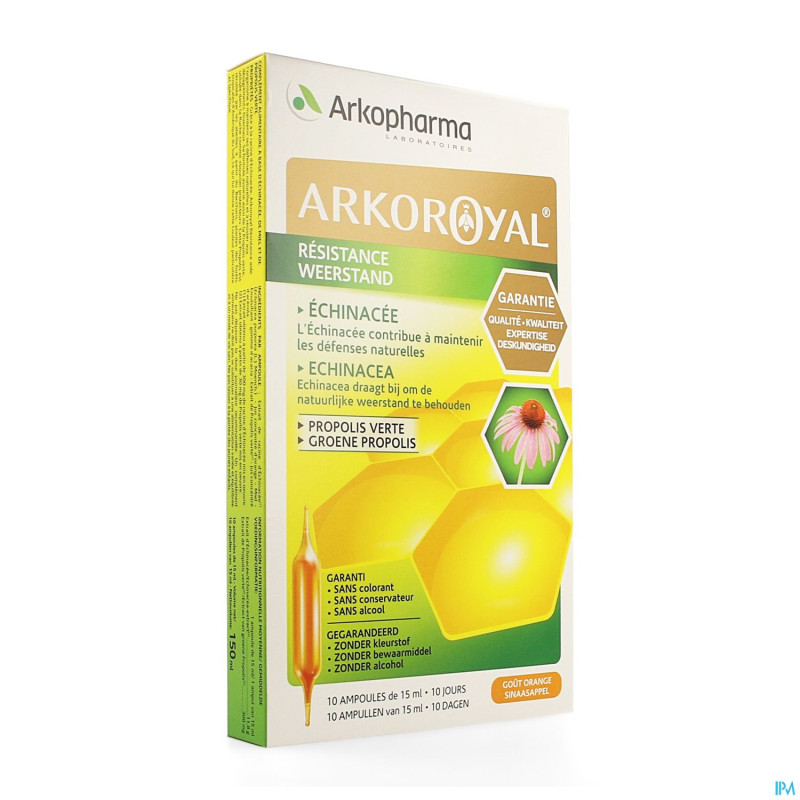 Arkoroyal propolis vert amp 10x15ml