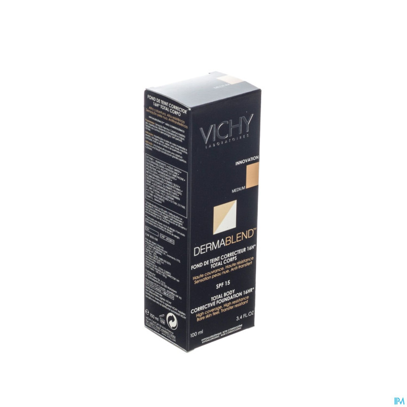 Vichy fdt dermablend total corps moyen 100ml