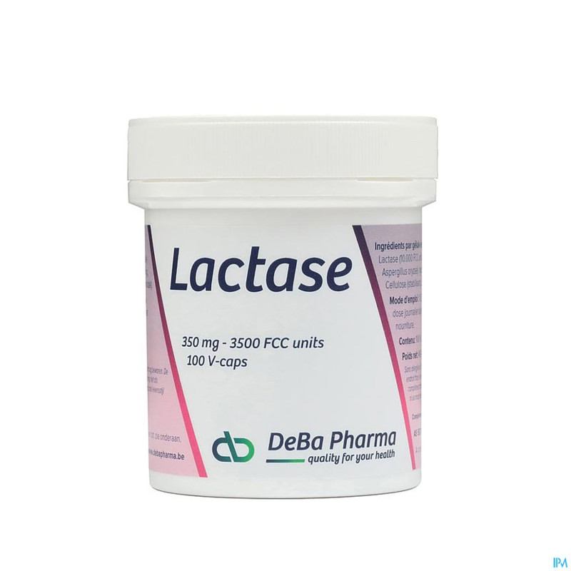 Lactase 350mg    v-caps 100    deba