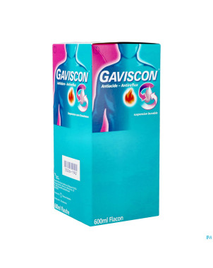 Gaviscon antiacide-antireflux susp buvable   600ml
