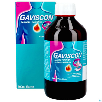 Gaviscon antiacide-antireflux susp buvable   600ml
