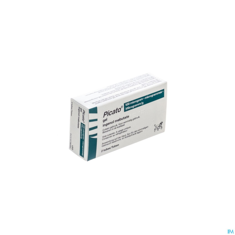 Picato 500 mcg gel 2 tubes gel 0,47 g