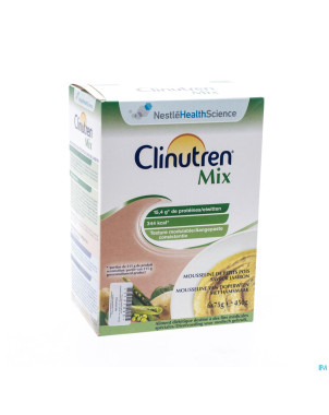 Clinutren mix jambon-petit pois nf    sach 6x75g