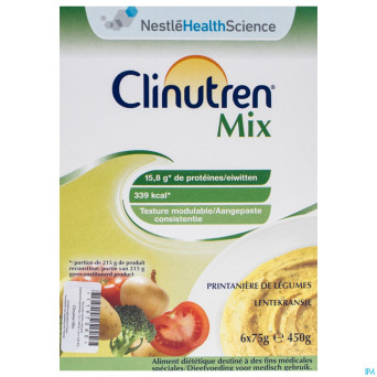 Clinutren mix printanire legumes nf    sach 6x75g