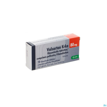 Valsartan krka 80mg    comp pell 28