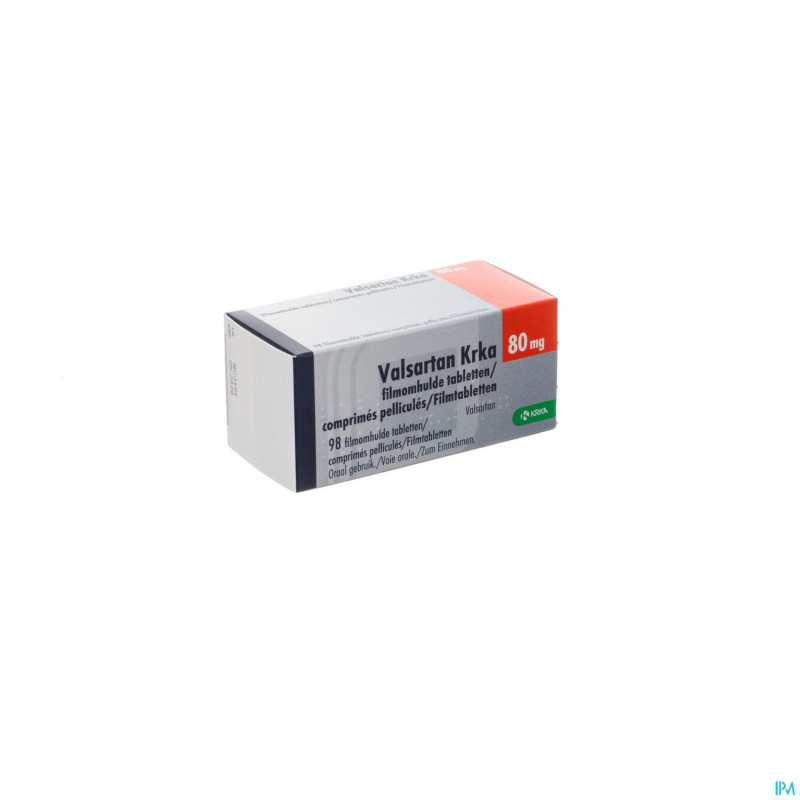 Valsartan krka 80mg    comp pell 98