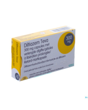 Diltiazem teva 300mg caps  28x300mg