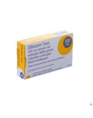 Diltiazem teva 300mg caps  28x300mg
