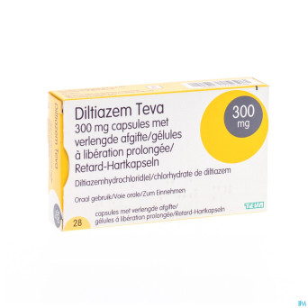 Diltiazem teva 300mg caps  28x300mg