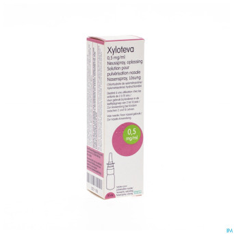 Xyloteva teva 0,5mg/ml sol pulveris nasale 10 ml