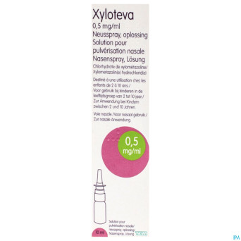Xyloteva teva 0,5mg/ml sol pulveris nasale 10 ml