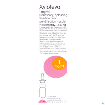 Xyloteva teva 1,0mg/ml sol pulveris nasale 10 ml