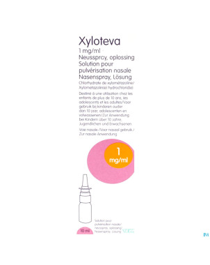 Xyloteva teva 1,0mg/ml sol pulveris nasale 10 ml