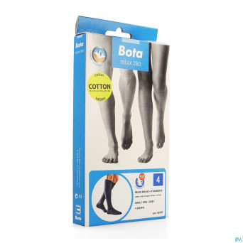 Bota relax 280 coton bas jarret gris n4