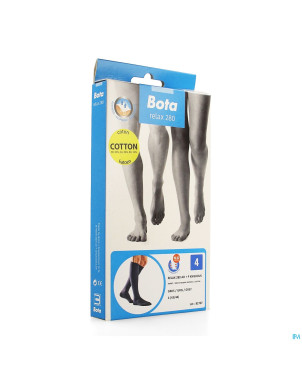 Bota relax 280 coton bas jarret gris n4