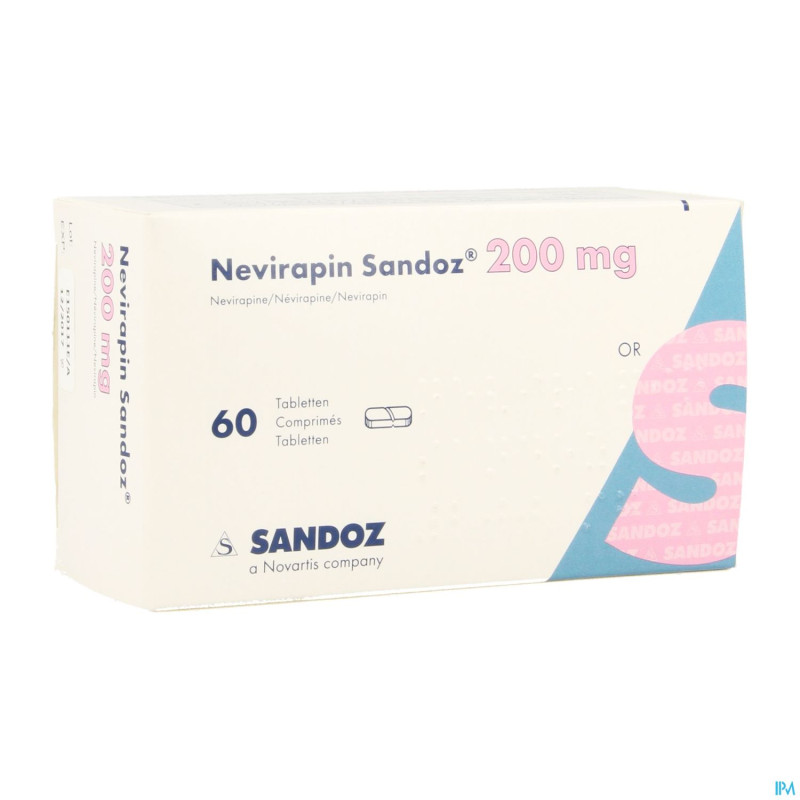 Nevirapin sandoz 200mg tabl  60
