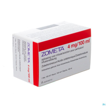 Zometa  4mg/100ml sol pour perfusion 100ml