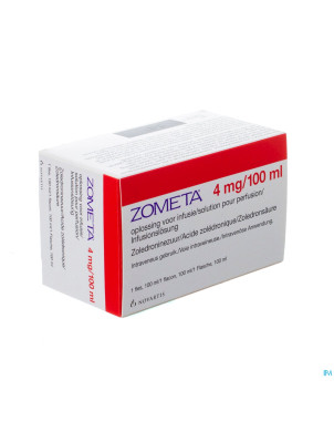 Zometa  4mg/100ml sol pour perfusion 100ml