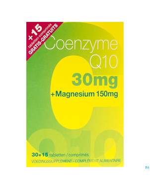 Coenzyme q10+mg 30 tabl+15 tabl grat. 5877 revogan