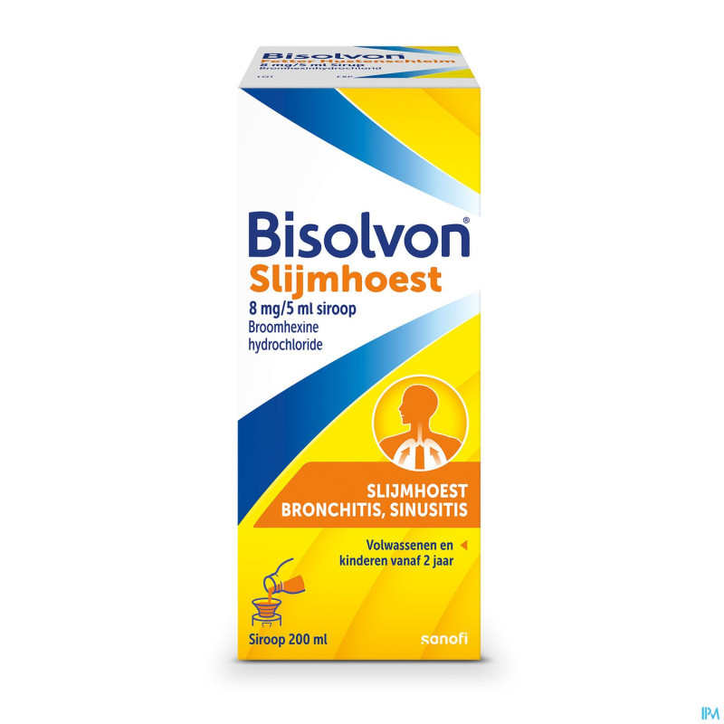 Bisolvon sir 1 x 200 ml  8mg/5ml