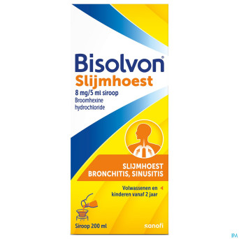 Bisolvon sir 1 x 200 ml  8mg/5ml