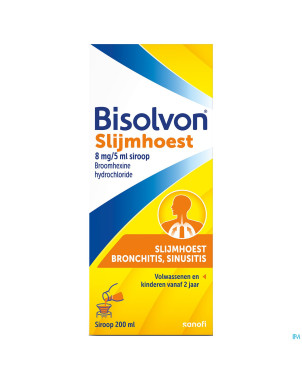 Bisolvon sir 1 x 200 ml  8mg/5ml