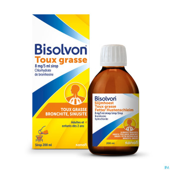 Bisolvon sir 1 x 200 ml  8mg/5ml