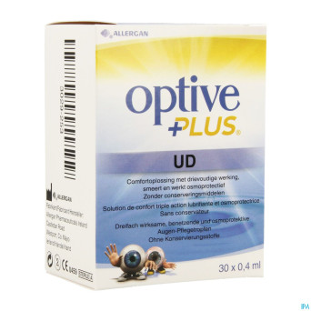 Optive plus sol ster fl 30x0,4ml ud
