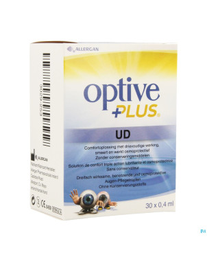 Optive plus sol ster fl 30x0,4ml ud