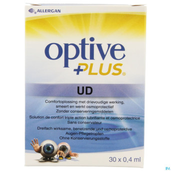 Optive plus sol ster fl 30x0,4ml ud