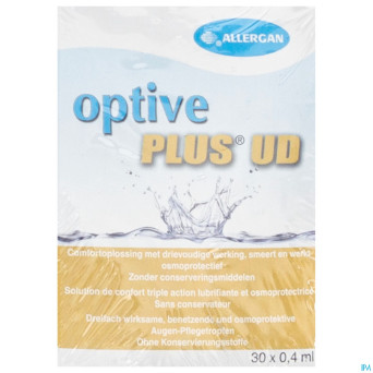 Optive plus sol ster fl 30x0,4ml ud